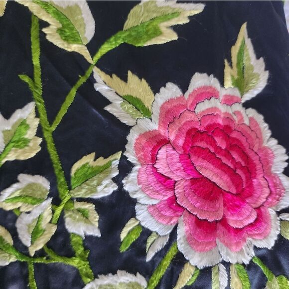 Jenny Lewis pure silk full heavy embroidery oriental tunic style cardigan - Picture 16 of 16